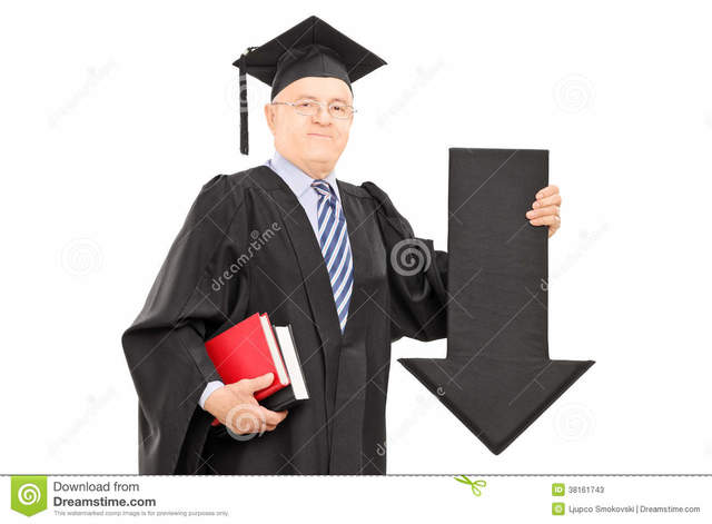 big pics mature mature photos black man stock gown pointing holding arrow graduation