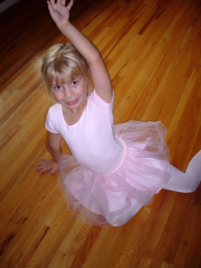 blonde mom pictures girl about excited clearly ballerina balle