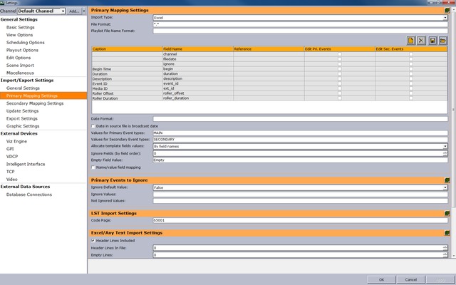 filename.txt guide viz multichannel configuration primarymapping primary mapping settings