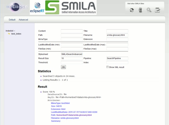 filename.txt minutes filename searching smila documentation success