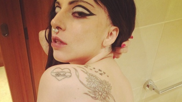 gaga milfs lady off shows monster tattoo life fan tribute gaga