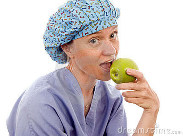 granny pics granny smith eating nurse stock photography person medical apple
