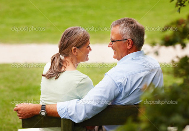 mature and old porn old couple sitting couples park depositphotos rear bench