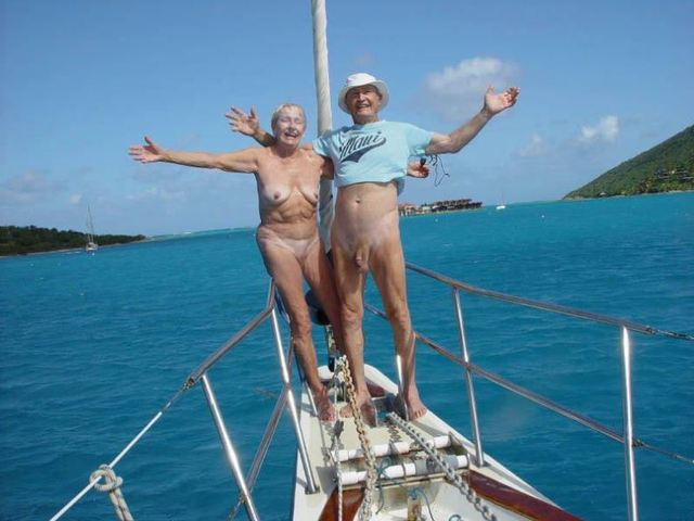 mature nudist pic mature couple naturist nudist sunbathing yacht