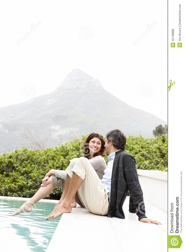 middle age mature porn mature couple pool relaxing yacht copyspace