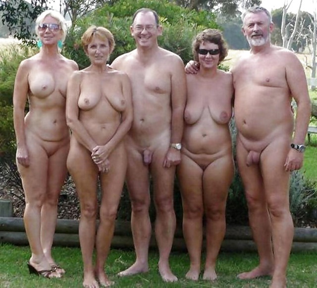 older nudist pictures older group nudists camp