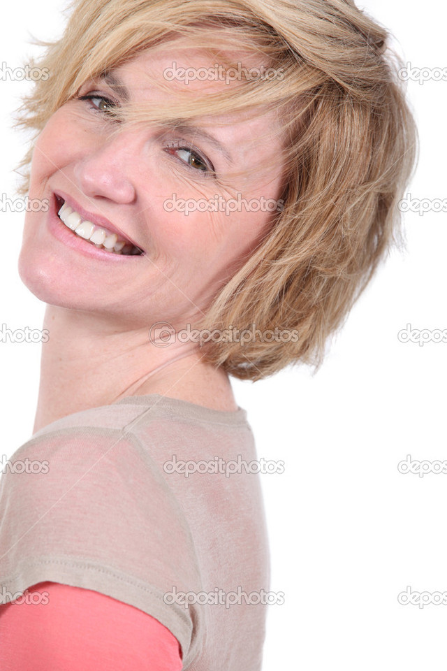 beautiful mature lady mature blonde photo beautiful depositphotos portrait stock