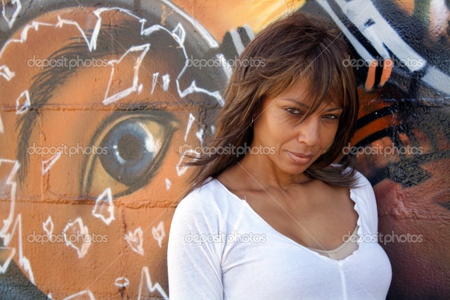 black mature mature woman black photo beautiful depositphotos stock graffiti