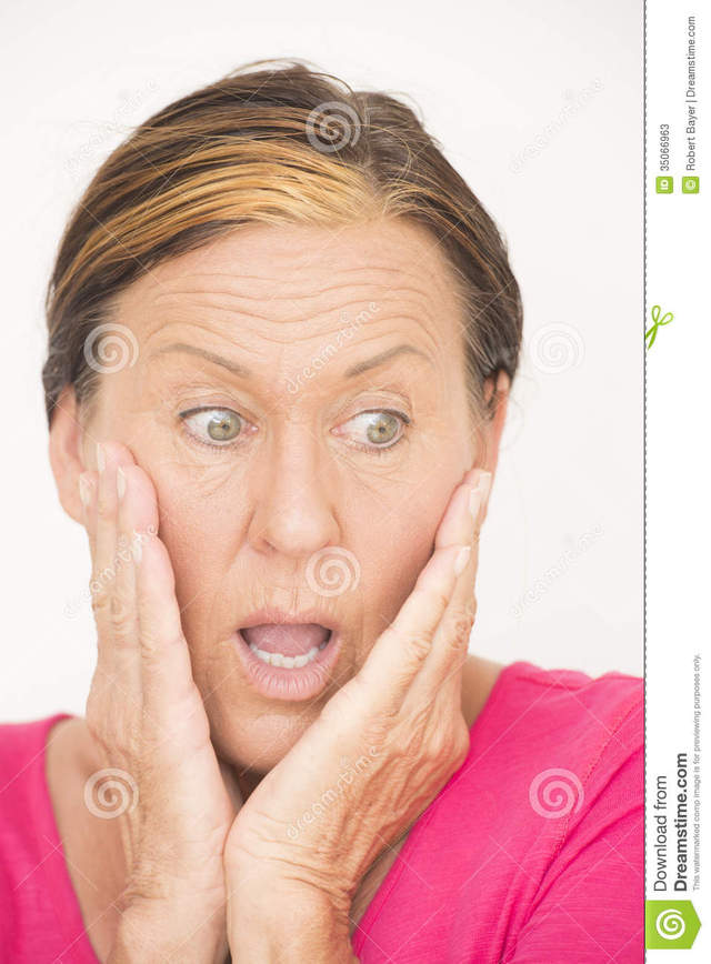 facial mature mature photos woman white facial portrait isolated stock attractive concerned shocked surprised expression worried anxious