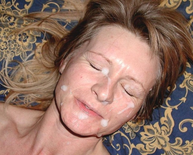 facial mature mature cum facial