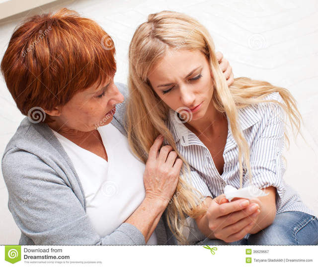 mature and young mature free woman women young mother daughter sad crying stock photography royalty calm soothes