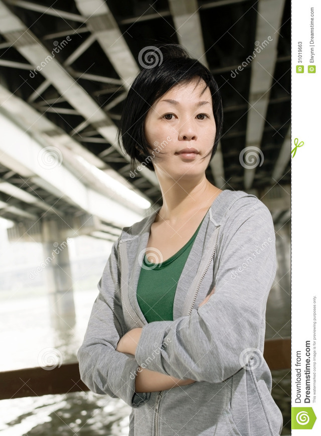 mature asian mature photos woman asian outdoor portrait stock sport daytime