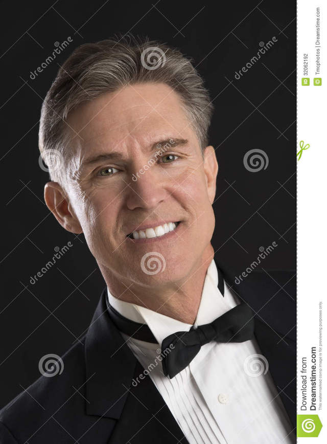 mature black mature black man over close background portrait tuxedo isolated stock photography handsome