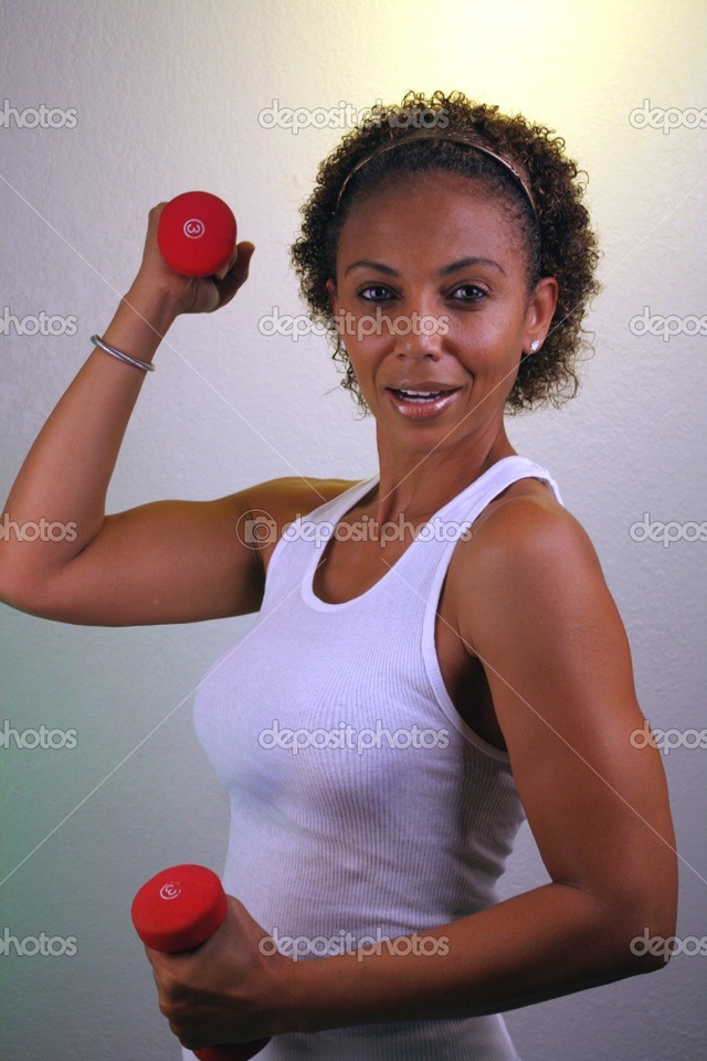 mature black mature woman workout black photo beautiful depositphotos stock