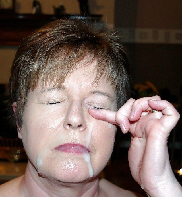 mature facial mature cum facial