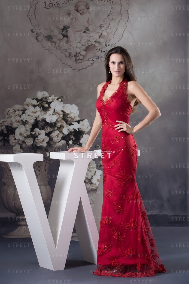 mature red mature red length floor dress lace satin formal indie sheath halter luxury productimg ruched