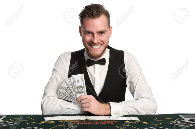 mature spread mature black photo white wearing shirt stock fan bill dollar worker casino holding vest bowtie robinsphoto