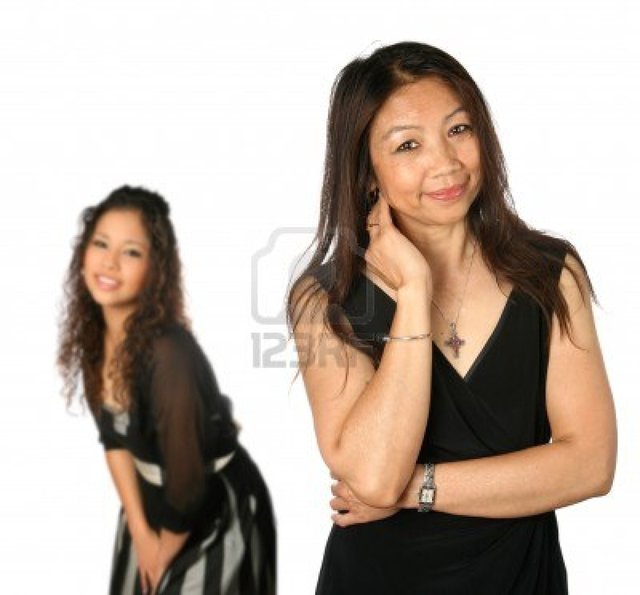 mom mature mature mom young photo beautiful daughter background teenage thai isolated copyspace juriah