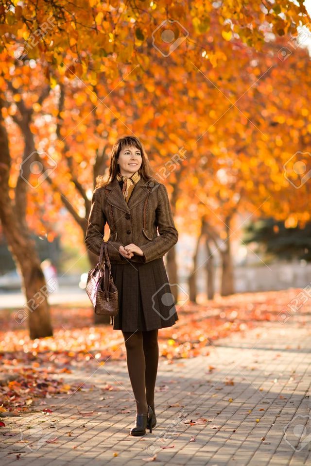 outdoor mature mature woman photo beautiful outdoor park day walking happiness tankist autumnal