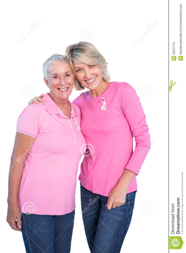 pic mature women mature women white breast wearing background pink stock cancer tops ribbons