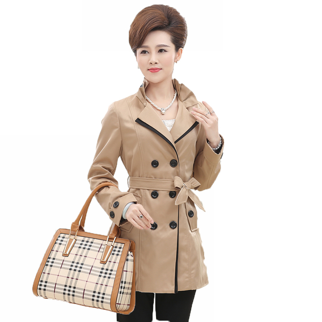 red mature mature woman black ladies breasted red double british store style product coat elegance beige classical htb trench xxfxxxf coats duster