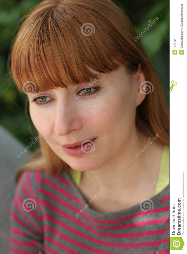 redhead mature woman redhead stock photography