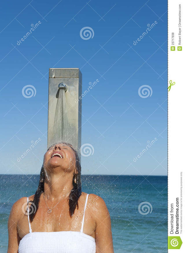 shower mature photos free woman shower stock ocean refreshing royalty