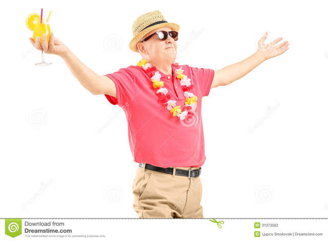 spreading mature mature photos spreading man white background happy vacation his arms isolated stock holding cocktail