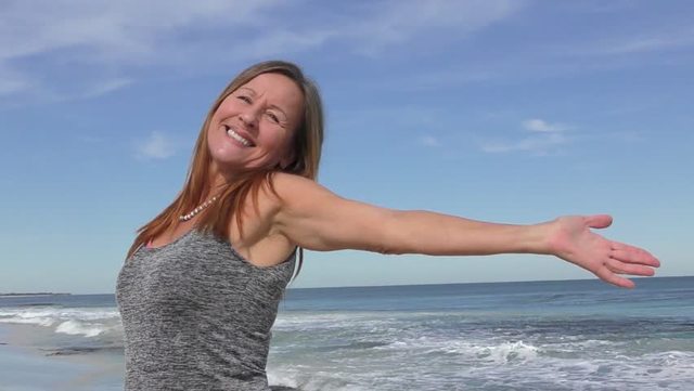 spreading mature woman video open spreading videos clip senior happy arms wide outdoors portrait stock attractive joyful footage confident shutterstock