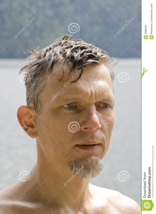 wet mature mature free wet man portrait stock royalty