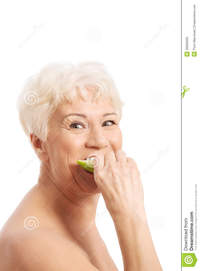 free old woman porn gallery nude old woman eating apple isolated white royalty free stock photo