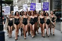 mature lingerie porn scale large photos mature models protest their lingerie oxford street hotties