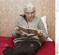 old lady porn old lady reading book european watering viola flower home