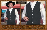 old west porn vests old west black notched lapel vest scully from tribnal western