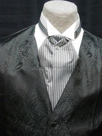 old west porn mens gray grey ascot wedding old west formal cravat tie