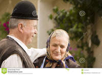 very old porn old couple portrait very country side smiling having fun