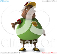 young porn thumb old royalty free clip art illustration chubby black burger man holding down