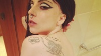 gaga milfs lady gaga monster life shows off fan tribute tattoo