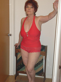 granny nude redhead granny red lingerie non nude milfs mature women