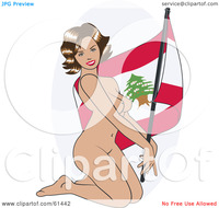 hot older nude woman royalty free clipart illustration nude pinup woman kneeling posing lebanon flag fat women all locations
