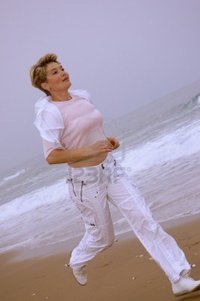 images mature women pooh beautiful mature women running beach sea photo