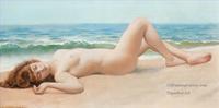 lady porn galleries pic oil painting styles canvas nude classic sur plage lady john william godward english