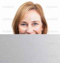 mature face pics depositphotos happy mature woman holding blank board front face stock photo