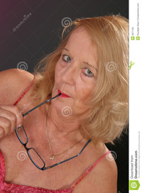 mature lady photos mature lady glasses stock photo