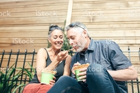 mature photos photos mature couple sharing ice cream picture photo