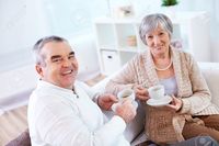 mature wife pic pressmaster portrait mature man his wife drinking tea home stock photo