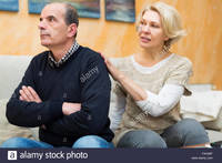 mature wife pic comp fah guilty senior wife asking husband forgiveness home stock photo mature