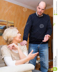 mature wife pic husband asking wife forgiveness guilty mature home stock photo