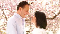 mature wife pic shutterstock videos video clip stock footage mature husband lifting happy wife kiss under cherry blossoms couple enjoying spring