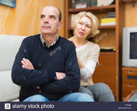 mature wife picture comp guilty mature wife asking husband forgiveness stock photo